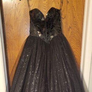Black Sherri Hill Prom Ball Gown